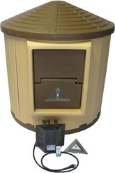 Dog Palace CRB Insulated Heated Dog House, Brown/Tan