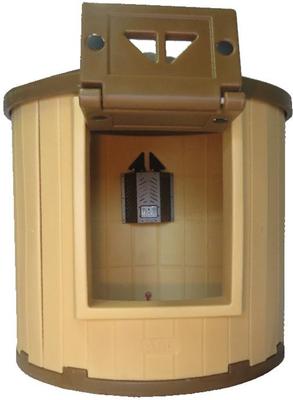 Show full view: Dog Palace CRB Insulated Heated Dog House, Brown/Tan slide 5 of 8