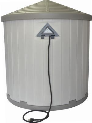 Show full view: Dog Palace CRB Insulated Heated Dog House, Grey/Taupe slide 3 of 9