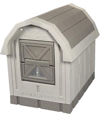 Show full view: Dog Palace Dog House & Fleece Bed, Grey/Taupe slide 2 of 9