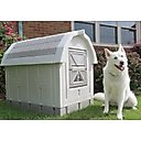 Dog Palace Dog House, Grey/Taupe