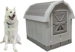 Dog Palace Dog House, Grey/Taupe slide 2 of 9