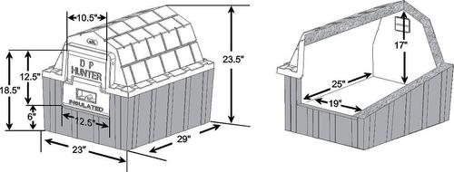 Show full view: Dog Palace DP Hunter Insulated Dog House slide 4 of 7