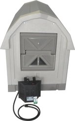 Dog Palace Insulated Heated Dog House, Grey/Taupe slide 1 of 9