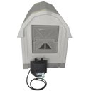 Dog Palace Insulated Heated Dog House, Grey/Taupe