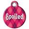 Show in main carousel: Dog Tag Art Argyle Spoiled Personalized Dog & Cat ID Tag, Large slide 3 of 6