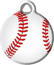 Dog Tag Art Baseball Personalized Dog & Cat ID Tag, Large slide 2 of 5