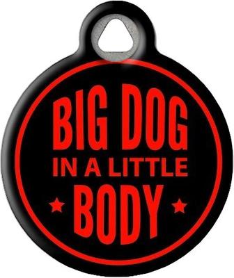 Show full view: Dog Tag Art Big Dog Little Body Personalized Dog ID Tag, Large slide 2 of 5