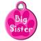 Show in main carousel: Dog Tag Art Big Sister Personalized Dog & Cat ID Tag, Large slide 2 of 5