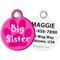 Show in main carousel: Dog Tag Art Big Sister Personalized Dog & Cat ID Tag, Small slide 1 of 5