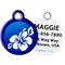 Show in main carousel: Dog Tag Art Blue Hibiscus Personalized Dog & Cat ID Tag, Small slide 1 of 5
