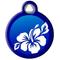 Show in main carousel: Dog Tag Art Blue Hibiscus Personalized Dog & Cat ID Tag, Small slide 2 of 5