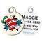 Show in main carousel: Dog Tag Art Born To Be Loved Tattoo Personalized Dog & Cat ID Tag, Small slide 1 of 5