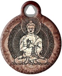 Dog Tag Art Buddha Personalized Dog & Cat ID Tag, Large slide 2 of 5