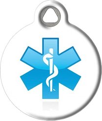 Dog Tag Art Caduceus Medical ID Personalized Dog & Cat ID Tag, Large slide 2 of 5