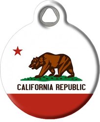 Dog Tag Art California Flag Personalized Dog & Cat ID Tag, Large slide 2 of 5