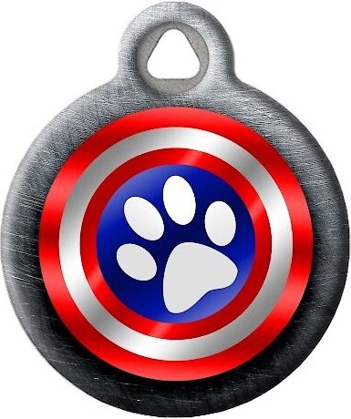 Show full view: Dog Tag Art Canine America Shield Personalized Dog & Cat ID Tag, Large slide 2 of 5