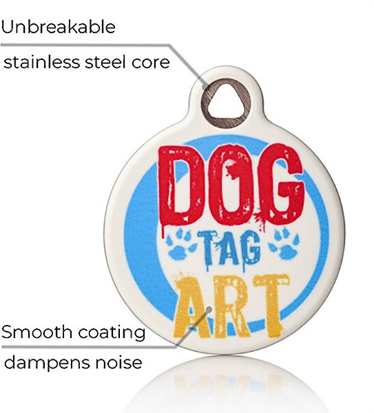 Show full view: Dog Tag Art Canine America Shield Personalized Dog & Cat ID Tag, Large slide 3 of 5
