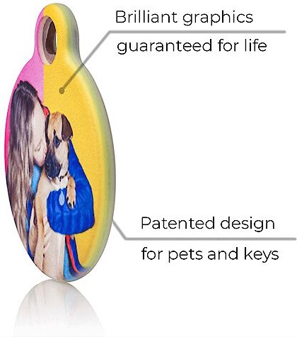 Show full view: Dog Tag Art Canine America Shield Personalized Dog & Cat ID Tag, Large slide 4 of 5