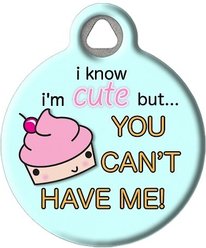 Dog Tag Art Cute as a Cupcake Personalized Dog & Cat ID Tag, Large slide 2 of 5