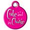 Show in main carousel: Dog Tag Art Cute & in Charge Personalized Dog & Cat ID Tag, Small slide 2 of 5