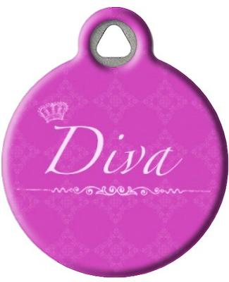 Show full view: Dog Tag Art Diva Personalized Dog & Cat ID Tag, Small slide 2 of 5