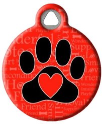 Dog Tag Art Dog Word Personalized Dog ID Tag, Large slide 2 of 5