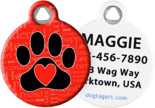 Show full view: Dog Tag Art Dog Word Personalized Dog ID Tag, Small slide 1 of 5