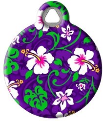 Dog Tag Art Hawaiian Print Personalized Dog & Cat ID Tag, Small slide 2 of 5