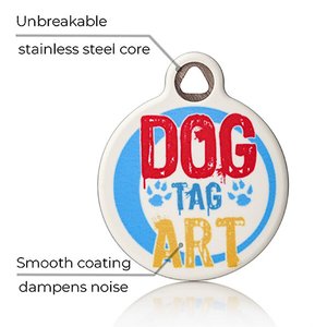 Dog Tag Art Hello. My Name Is Personalized Dog & Cat ID Tag, Large