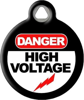 Show full view: Dog Tag Art High Voltage Personalized Dog & Cat ID Tag, Large slide 3 of 6