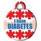 Show in main carousel: Dog Tag Art I Have Diabetes Personalized Dog & Cat ID Tag, Large slide 3 of 7