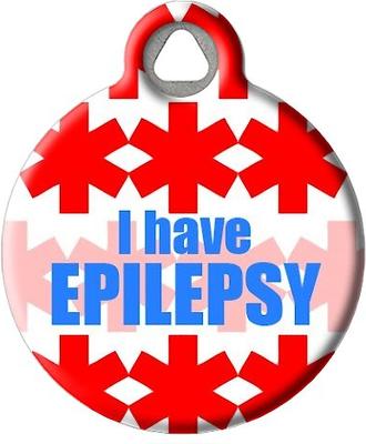 Show full view: Dog Tag Art I Have Epilepsy Personalized Dog & Cat ID Tag, Large slide 2 of 6