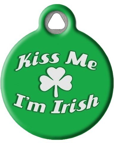 Dog Tag Art Kiss Me I'm Irish Personalized Dog & Cat ID Tag