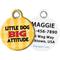 Show in main carousel: Dog Tag Art Little Dog Big Attitude Personalized Dog ID Tag, Large slide 1 of 5