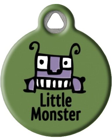 Dog Tag Art Little Monster Personalized Dog & Cat ID Tag