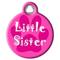 Show in main carousel: Dog Tag Art Little Sister Personalized Dog & Cat ID Tag, Large slide 2 of 5