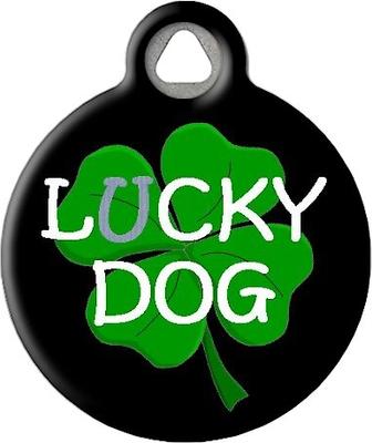 Show full view: Dog Tag Art Lucky Dog Clover Personalized Dog ID Tag, Large slide 2 of 5