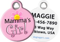 Dog Tag Art Mama's Girl Personalized Dog & Cat ID Tag, Small