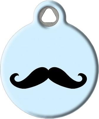 Show full view: Dog Tag Art Moustache Personalized Dog & Cat ID Tag, Large slide 2 of 6
