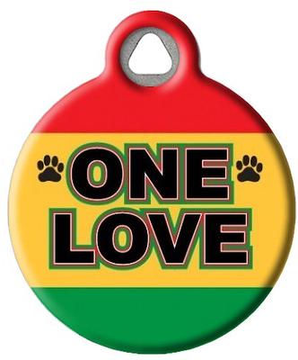 Show full view: Dog Tag Art One Love Personalized Dog & Cat ID Tag, Large slide 2 of 5
