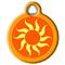 Show in main carousel: Dog Tag Art Orange Sun Personalized Dog & Cat ID Tag, Small slide 3 of 6