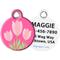Show in main carousel: Dog Tag Art Pink Tulips Personalized Dog & Cat ID Tag, Large slide 1 of 6