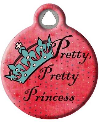 Show full view: Dog Tag Art Pretty Princess Personalized Dog & Cat ID Tag, Large slide 2 of 5