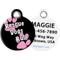 Show in main carousel: Dog Tag Art Rescue Dogs Rule Pink Personalized Dog ID Tag, Large slide 1 of 7
