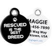 Dog Tag Art I Rescued My Human Personalized Dog & Cat ID Tag