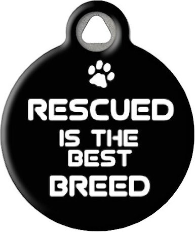 Dog Tag Art Rescued is the Best Breed Personalized Dog & Cat ID Tag