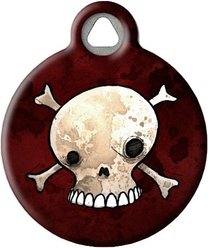 Dog Tag Art Skull & Crossbones Personalized Dog & Cat ID Tag, Large slide 2 of 5