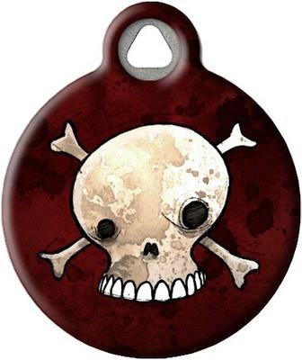Show full view: Dog Tag Art Skull & Crossbones Personalized Dog & Cat ID Tag, Small slide 2 of 5