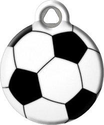 Dog Tag Art Soccer Ball Personalized Dog & Cat ID Tag, Large slide 2 of 5